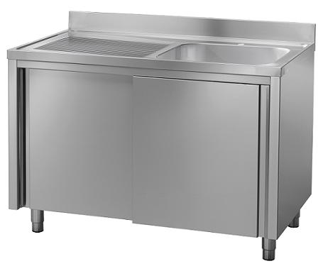 Spülschrank EX-LL/12 / E-LL/12 mit Schiebetüren - 2 Becken 